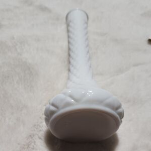 WHITE MILK GLASS  VASE.